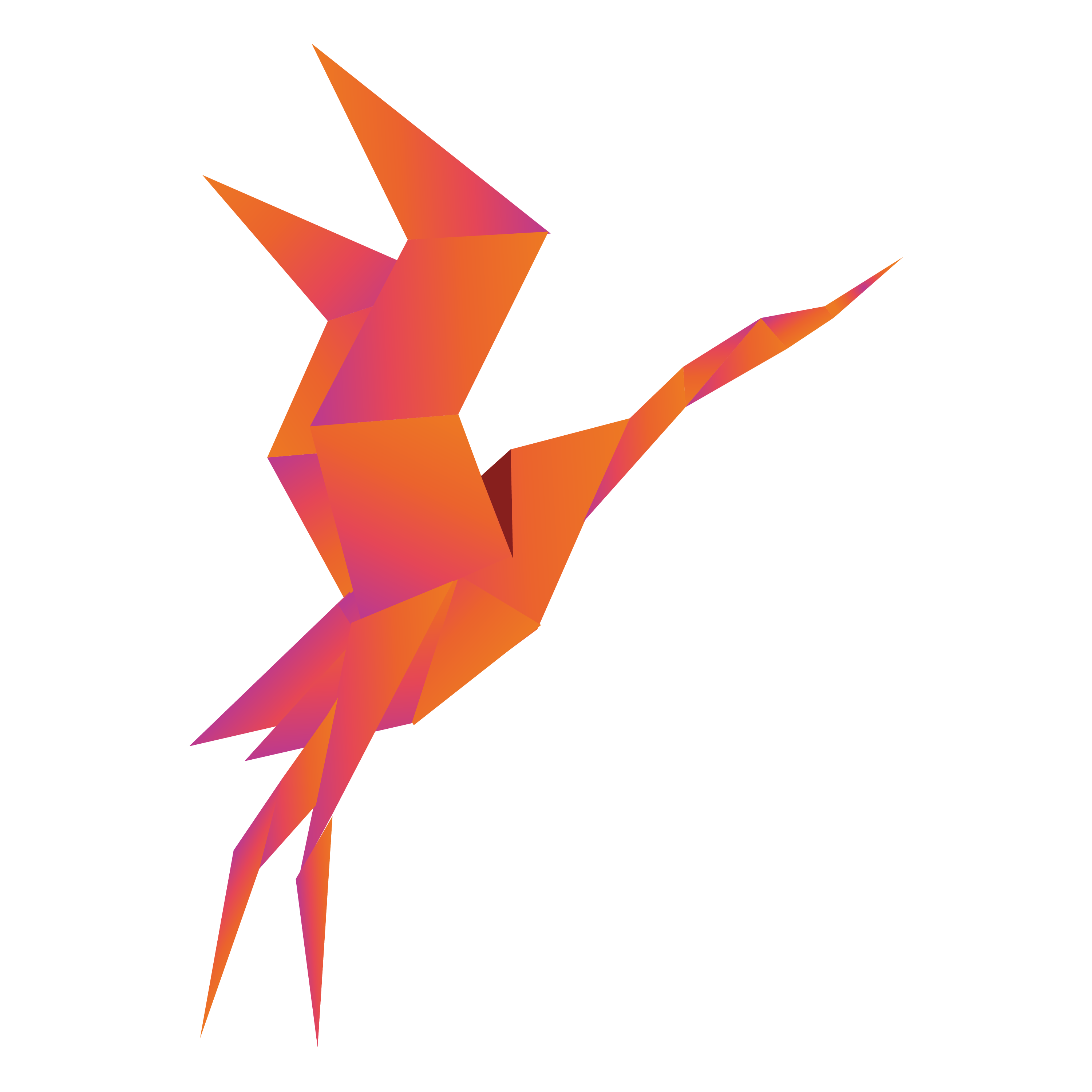 BLeap origami bird mascot
